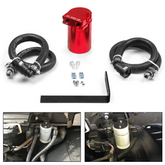 Aluminum Oil Catch Can Kit Oil Separator Reservoir Tank for Ford F150 2.7EB 3.5EB 5.0 Passenger Side 2011-2019